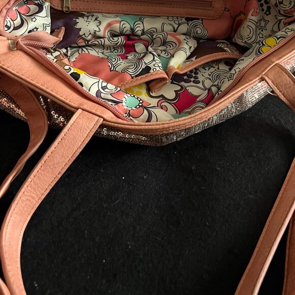 Bronze Sequin Adjustable Crossbody Purse/Tote* - Picture 10 of 10